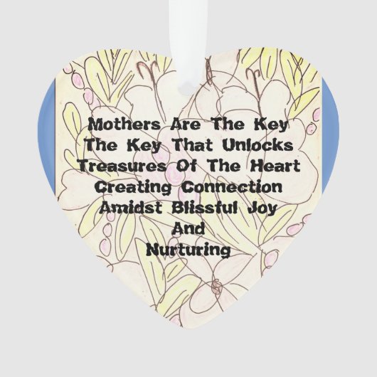 Moeders zijn de sleutel ornament (voorkant)