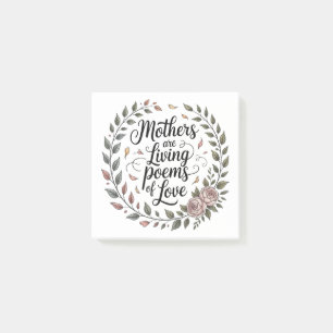 Moeders zijn levende gedichten van liefde post-it® notes