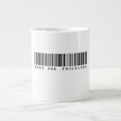 Moeders zijn onbetaalbaar barcode ontwerp extra grote beker (Voorkant)