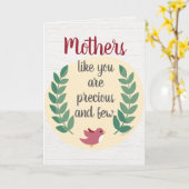 Moeders zoals jij zijn kostbaar en zeldzaam Moeder Kaart (Gele Bloem)