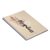 Moederschap Boho Bloem Naam Script Ontwerp Notitieboek (Rechterzijde)
