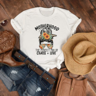 Moederschap Chaos en Love T-shirt