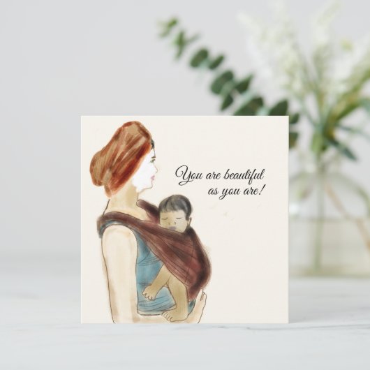 moederschap en zelfzorg kaart (Staand voorkant)