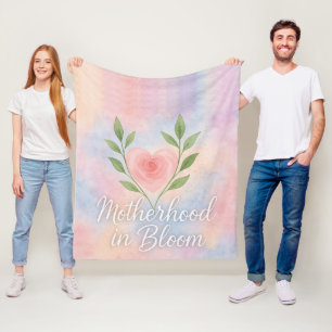 Moederschap in Bloei Fleece Deken – Bloemencadeau.