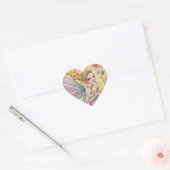 Moederschap Lief Moeder en Baby Fairy Schilderij Hart Sticker (Envelop)