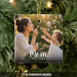 Moederschap Mijlpaal Foto Herinnering Keramisch Ornament