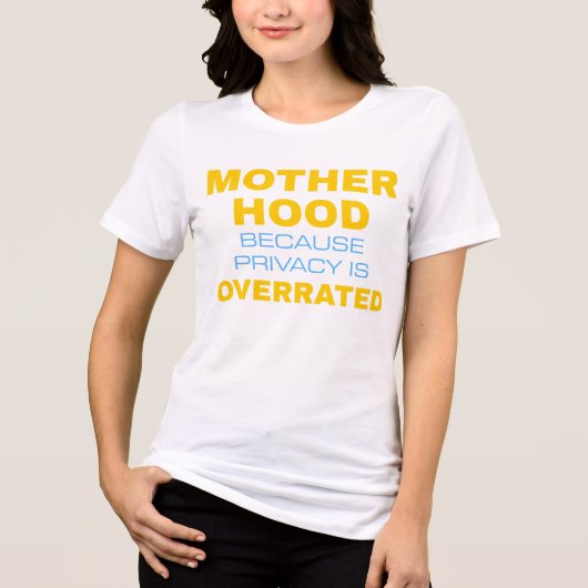 Moederschap omdat privacy wordt overschat Tri-Blend shirt (Voorkant)