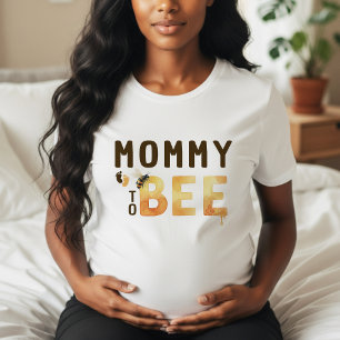 Moederschap tot Bij Hommel Bijenkorf Baby Shower T-shirt