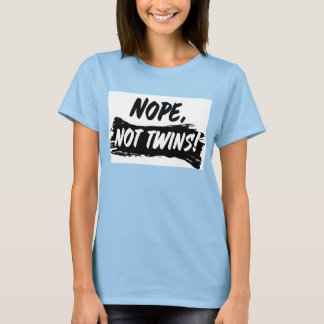 Moederschapskistje "Nope, geen tweeling" T-shirt