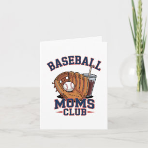 Moedersdag Baseball Moms Club Feestdagen Kaart