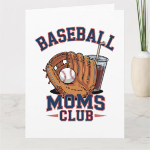 Moedersdag Baseball Moms Club Kaart