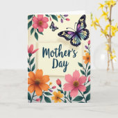 Moedersdag Vluchtkaart Kaart (Gele Bloem)