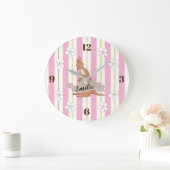 Moederskindje kangoeroe met strepen grote klok (Huis)