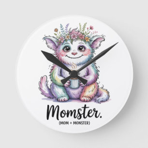 Moederster. (Moeder + Monster) Ronde Klok