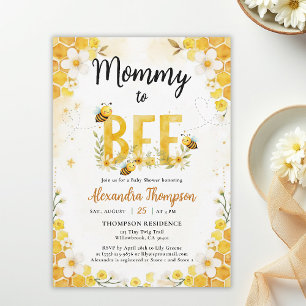 Moedertje worden Cute Whimsical Bloemige Baby Show Kaart