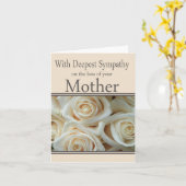 Moederverlies sympathie Roos Kaart (Gele Bloem)