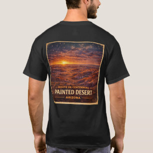Moederweg Eeuwfeest Geschilderde Woestijn Horizon T-shirt
