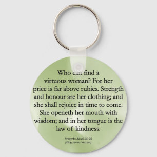 Moederwortel kan niet worden gemeten (Proverbs 31) Sleutelhanger