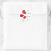 Moedig de Promise Scripting Isaiah Poppy Garden aa Vierkante Sticker (Tas)