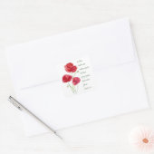 Moedig de Promise Scripting Isaiah Poppy Garden aa Vierkante Sticker (Envelop)