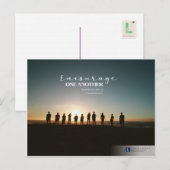 Moedig elkaar aan (1 Thessaliërs 5:11) Briefkaart (Voorkant / Achterkant)