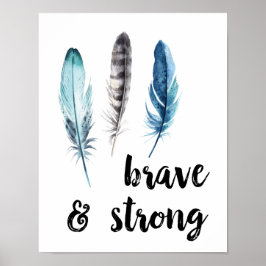 Moedig en Sterk Poster