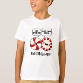 Moedig Funny Snoep Pun aan T-shirt (Voorkant)