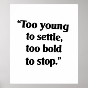 Moedig genoeg om door te gaan poster