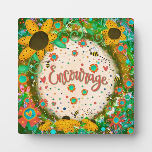 Moedig leuke inspiratie Ezel Plaque aan Fotoplaat (Voorkant)