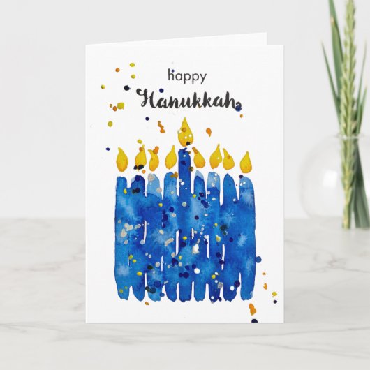 Moedig me gelukkig Chanoeka Kaart (Voorkant)