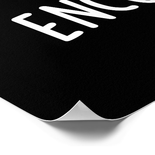 Moedig-munt Positieve Mint Pun Donker BG Poster (Hoek)