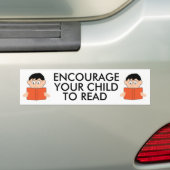 Moedig uw kind aan om Bumpersticker te lezen (Op auto)