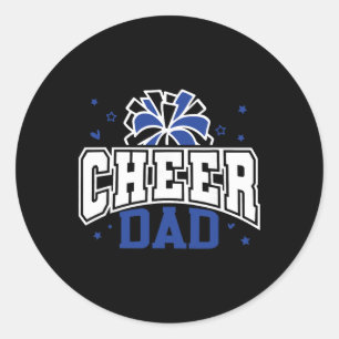 Moedig Vader Cheerleader Cheerleading Speldag Vade Ronde Sticker