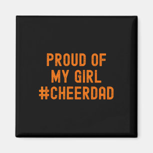 Moedig Vader Oranje Cheerleading _2  Magneet