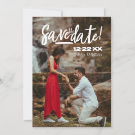 Moedig Voorstel Volledig Fotontwerp met Modern Sch Save The Date