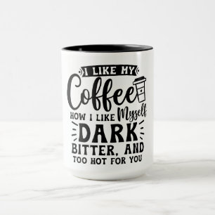 Moedige en vurige koffieliefhebber mok