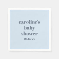 Moedige gletsjerblauwe moderne leuke aangepaste ba