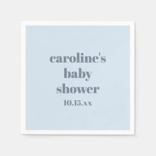 Moedige gletsjerblauwe moderne leuke aangepaste ba servet