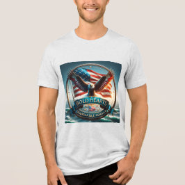 Moedige harten, onbreekbare vastberadenheid Patrio Tri-Blend Shirt