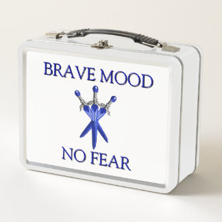 Moedige stemming kids Metalen lunchbox