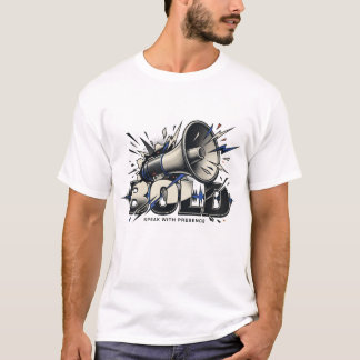 Moedige Stijging Bloei Onverschrokken Vertrouwen V T-shirt