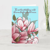 Moedigingskaart: Magnolia Bloesem Sterkte Kaart (Voorkant)