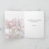 Moedigingskaart: Magnolia Bloesem Sterkte Kaart (Binnen)