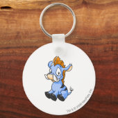 Moehog Blauw Sleutelhanger (Voorkant)