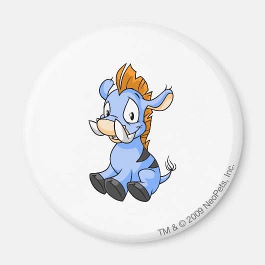 Moehog Blue Magneet (Voorkant)