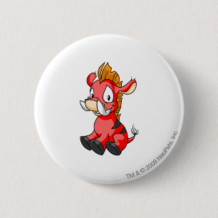 Moehog Red Ronde Button 5,7 Cm