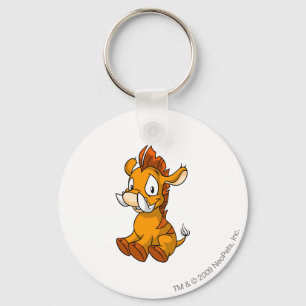 Moehog Sinaasappel Sleutelhanger