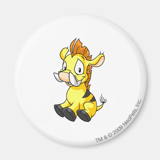 Moehog Yellow Magneet (Voorkant)