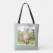 Moeie Baby Alpaca Boodschappentas Draagtas (Achterkant)