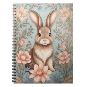 Moeie Baby Konijn Pastel Bloemen Notitieboek